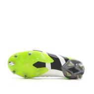 Chaussures de Foot Blanc/Gris/Vert Adidas Predator Accuracy.1 FG vue 5