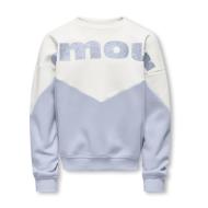 Sweat Mauve/Blanc Fille Kids ONLY Kogruna
