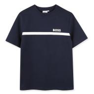 Marineblaues T-Shirt für Jungen von Hugo Boss J527271