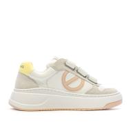 Baskets Blanche/Rose/Jaune Femme No Name Bridget Straps vue 2