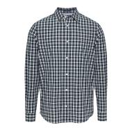 Chemise Marine/Blanc à Carreaux Homme Tommy Hilfiger Night pas cher