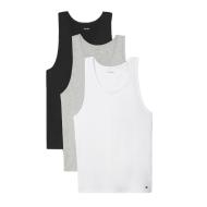 X3 Débardeurs Noir/Blanc/Gris Homme Calvin Klein Jeans Tank pas cher