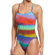 Maillot de bain 1 piece Multicolore Femme Nike Cutout pas cher
