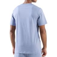T-shirt Bleu Homme Converse Thunder vue 2