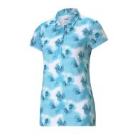 Polo Bleu/Blanc Femme Puma Watercolor