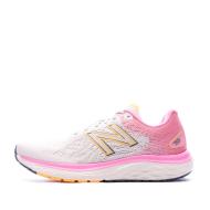 Chaussures de running Blanc/Rose Femme New Balance W680 pas cher