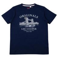 T-Shirt Marine Homme Lee Cooper LCN820 vue 2