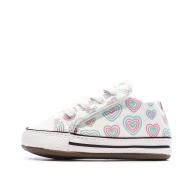 Baskets Blanche/Vert/Rose à Imprimés Bébé Converse Cribster vue 2