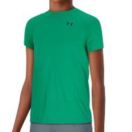 Maillot de sport Vert Garçon Under Armour Tech 2.0 SS pas cher