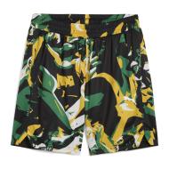 Short de Basketball Vert Homme Puma Rival Rage Aop pas cher