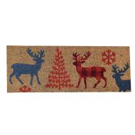 Tapis Marron à Imprimés Luance 25x75cm pas cher