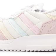 Basket Blanche/Rose Fille Bébé Adidas Retropy F2 El I vue 7