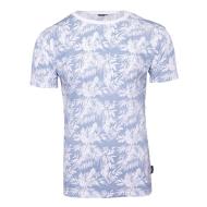 T-shirt Blanc/Bleu Homme La Maison Blaggio Menson pas cher