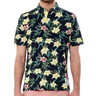 Polo à Fleurs Marine Homme Kaporal Nevere pas cher