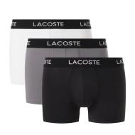 X3 Boxers Gris/Noir Homme Lacoste Microfibre pas cher