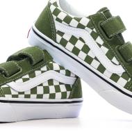 Baskets Kaki Enfant Vans Old Skool vue 7