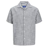 Chemisette Rayures Grises/Blanches Homme Jack & Jones Cabana vue 3