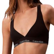 Haut de Maillot de Bain Noir Femme Calvin Klein Jeans Racerback pas cher