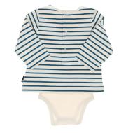 Body t-shirt Turquoise/Beige Garçon EOM Vabody vue 2