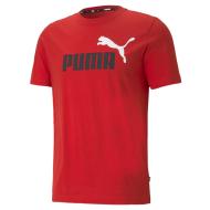 T-shirt Rouge Homme Puma Essential +2 pas cher