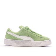 Baskets Vert/Blanc Femme Puma Suede XL vue 2