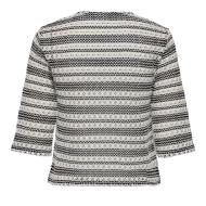 T-shirt en Maille Noir/Blanc Femme JDY Elly vue 2