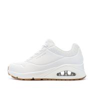 Baskets Blanches Femme Skechers Uno Stand On Air pas cher