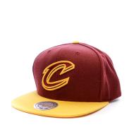 Cavaliers Cleveland Casquette Rouge/Jaune Homme Mitchell and Ness pas cher