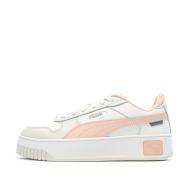 Baskets Blanc/Rose Femme Puma Carina Street pas cher