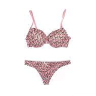 Ensemble Soutien-gorge & Tanga Rose Femme Twinday pas cher