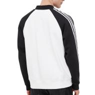 Veste Blanche/Noir Homme Adidas Fleece vue 2