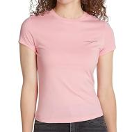 T-shirt Rose Femme Tommy Hilfiger Slim Linear