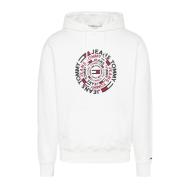 Sweat à capuche Blanc Homme Tommy Jeans Circular Graphic