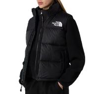 Doudoune Sans Manches Noire Femme The North Face Nuptse pas cher
