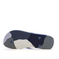 Tongs Bleu/Marine/Grise Homme Havaianas Logomania vue 2