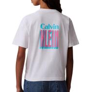 T-Shirt Blanc Femme Calvin Klein Jeans Boxy Fit vue 2