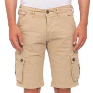 Bermuda Cargo Beige Homme Paname Brothers Betty pas cher