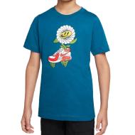 T-shirt Bleu Garçon Nike Air Flower pas cher