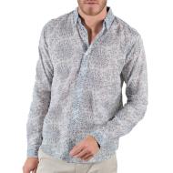 Chemise Manches Longues Blanche Homme Deeluxe Willard pas cher