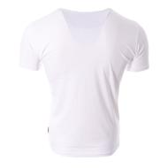 T-shirt Blanc Homme La Maison Blaggio MORO vue 2