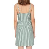 Robe à Rayures Blanc/Vert Femme Only Sharon vue 2