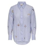 Chemise Bleu/Blanc Femme JDY Paige pas cher
