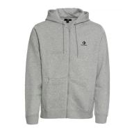 Sweat Zippé Gris Mixte Converse Brushed pas cher