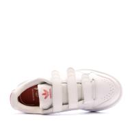 Baskets Blanche/Rose Fille Adidas NY 90 vue 4