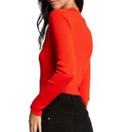 Pull Orange Femme Morgan Meline vue 2