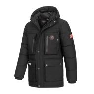 Parka Noir Homme Geographical Norway Albert vue 3