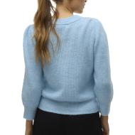Pull Bleu Ciel Femme Vero Moda Vigga vue 2