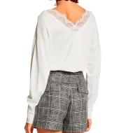 Pull Blanc Femme Morgan Mjib vue 2