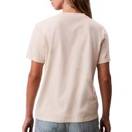 T-Shirt Beige Femme Calvin Klein Jeans Hero vue 2